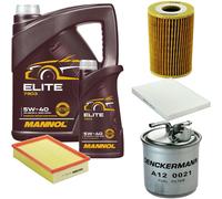 DENCKERMANN Controllo Set MANNOL Elite 5W-40 6L Per VW Caddy II Kasten 1.9 D