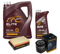 DENCKERMANN Controllo Set MANNOL Elite 5W-40 6L Per VW Polo 1.4 16V Golf V