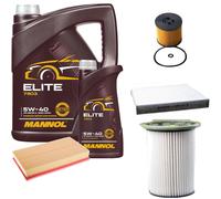 DENCKERMANN Controllo Set MANNOL Elite 5W-40 6L Per VW Tiguan Allspace 2.0