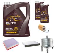 Denckermann Controllo Set mannol Elite 5W-40 7L per Audi A1 Sportback S1