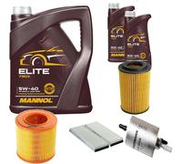 Denckermann Controllo Set mannol Elite 5W-40 7L per Audi A6 2.0