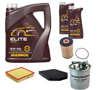 DENCKERMANN Controllo Set MANNOL Elite 5W-40 7L Per Audi A8 3.3 TDI Quattro