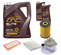 DENCKERMANN Controllo Set MANNOL Elite 5W-40 7L Per Audi Q7 3.6 FSI Quattro