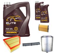 DENCKERMANN Controllo Set MANNOL Elite 5W-40 7L Per BMW 1 Serie 120d
