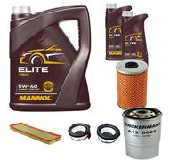 DENCKERMANN Controllo Set MANNOL Elite 5W-40 7L Per BMW 3 Serie 325td