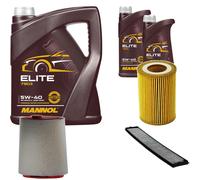 Denckermann Controllo Set mannol Elite 5W-40 7L per BMW 3er 320d 318d