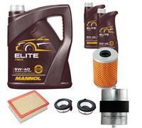 DENCKERMANN Controllo Set MANNOL Elite 5W-40 7L Per BMW 3er Cabriolet 328i