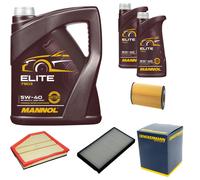DENCKERMANN Controllo Set MANNOL Elite 5W-40 7L Per BMW 5 Serie 520d