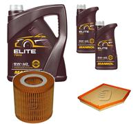 DENCKERMANN Controllo Set MANNOL Elite 5W-40 7L Per BMW 5 Serie 520i