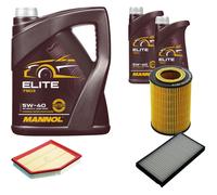 DENCKERMANN Controllo Set MANNOL Elite 5W-40 7L Per BMW 5 Serie 520i 525i
