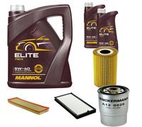 DENCKERMANN Controllo Set MANNOL Elite 5W-40 7L Per BMW 5 Serie 525tds 525td