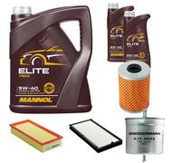 Denckermann Controllo Set mannol Elite 5W-40 7L per BMW 5er 520i 24V
