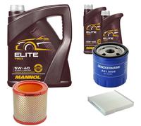 DENCKERMANN Controllo Set MANNOL Elite 5W-40 7L Per Citroën Berlingo Kasten
