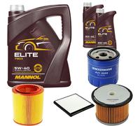 DENCKERMANN Controllo Set MANNOL Elite 5W-40 7L Per Citroën Berlingo Kasten