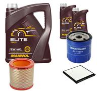 DENCKERMANN Controllo Set MANNOL Elite 5W-40 7L Per Citroën Berlingo Kasten