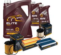 DENCKERMANN Controllo set MANNOL Elite 5W-40 7L per Citroën Berlingo Scatola