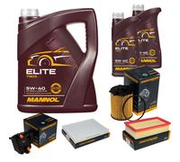 Denckermann Controllo Set mannol Elite 5W-40 7L per Citroën C5 III Break 1.6