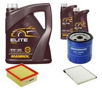 DENCKERMANN Controllo Set MANNOL Elite 5W-40 7L Per Citroën Xsara Break 2.0