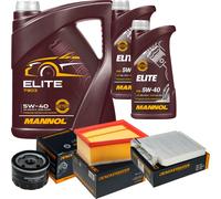 DENCKERMANN Controllo Set MANNOL Elite 5W-40 7L Per Dacia Duster Logan MCV