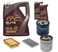 DENCKERMANN Controllo Set MANNOL Elite 5W-40 7L Per Fiat Bravo I 1.9 TD 100