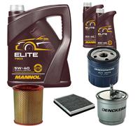 DENCKERMANN Controllo Set MANNOL Elite 5W-40 7L Per Fiat Doblo Cargo 1.9 D