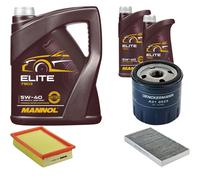 DENCKERMANN Controllo Set MANNOL Elite 5W-40 7L Per Fiat Marea Weekend 1.9
