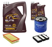 DENCKERMANN Controllo Set MANNOL Elite 5W-40 7L Per Fiat Scudo Kasten 2.0
