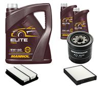 Denckermann Controllo Set mannol Elite 5W-40 7L per Hyundai Santa Fé Io