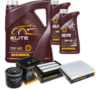 DENCKERMANN Controllo Set MANNOL Elite 5W-40 7L Per Hyundai Tucson 1.6 T-GDi