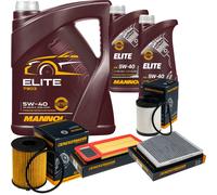 DENCKERMANN Controllo Set MANNOL Elite 5W-40 7L Per Lancia Ypsilon 1.3 D