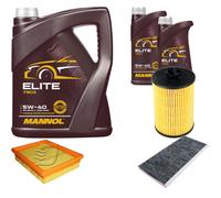DENCKERMANN Controllo Set MANNOL Elite 5W-40 7L Per Mercedes-Benz A-Klasse