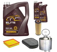 Denckermann Controllo Set mannol Elite 5W-40 7L per Mercedes-Benz Vetro By SLK