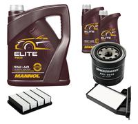 DENCKERMANN Controllo Set MANNOL Elite 5W-40 7L Per Mitsubishi Galant VI 2.0