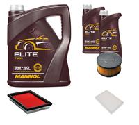 DENCKERMANN Controllo Set MANNOL Elite 5W-40 7L Per Nissan Pulsar Schrägheck