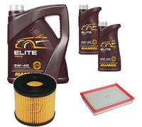 DENCKERMANN Controllo Set MANNOL Elite 5W-40 7L Per Opel Astra G Caravan 1.7