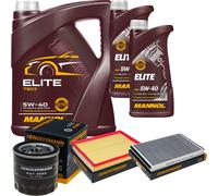 DENCKERMANN Controllo Set MANNOL Elite 5W-40 7L Per Opel Astra G CC 1.6 16V
