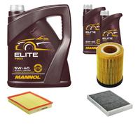 DENCKERMANN Controllo Set MANNOL Elite 5W-40 7L Per Opel Astra H 1.4
