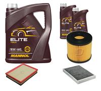 DENCKERMANN Controllo Set MANNOL Elite 5W-40 7L Per Opel Astra H Caravan 1.7