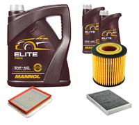 DENCKERMANN Controllo Set MANNOL Elite 5W-40 7L Per Opel Astra H Twintop 1.9