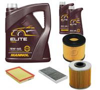 DENCKERMANN Controllo Set MANNOL Elite 5W-40 7L Per Opel Combo Kasten/Kombi
