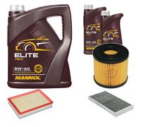 Denckermann Controllo Set mannol Elite 5W-40 7L per Opel Combo Scatola/Combi
