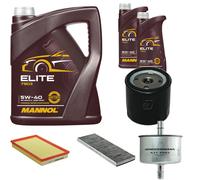 DENCKERMANN Controllo Set MANNOL Elite 5W-40 7L Per Opel Vectra B 1.6I 16V