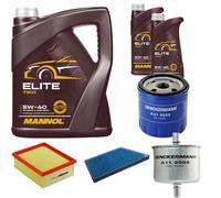DENCKERMANN Controllo Set MANNOL Elite 5W-40 7L Per Peugeot 206 Schrägheck