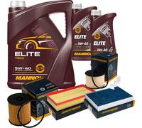 Denckermann Controllo Set mannol Elite 5W-40 7L per Peugeot 508 Sw I 2.0