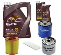 DENCKERMANN Controllo Set MANNOL Elite 5W-40 7L Per Peugeot Boxer Kasten 2.5