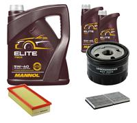 DENCKERMANN Controllo Set MANNOL Elite 5W-40 7L Per Renault Avantime 2.0 16V