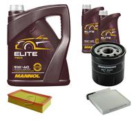 DENCKERMANN Controllo Set MANNOL Elite 5W-40 7L Per Renault Clio III 1.2 16V