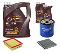 DENCKERMANN Controllo Set MANNOL Elite 5W-40 7L Per Renault Laguna II