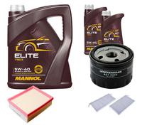 DENCKERMANN Controllo Set MANNOL Elite 5W-40 7L Per Renault Laguna III 1.6