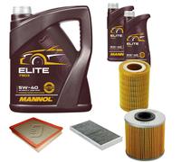 DENCKERMANN Controllo Set MANNOL Elite 5W-40 7L Per Saab 9-3 2.2 TiD